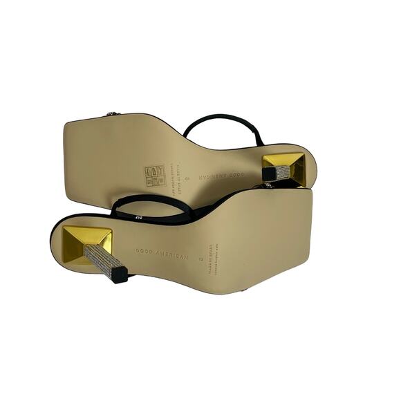 NWT - Good American Kickstand Crystal Heels - Picture 7 of 9